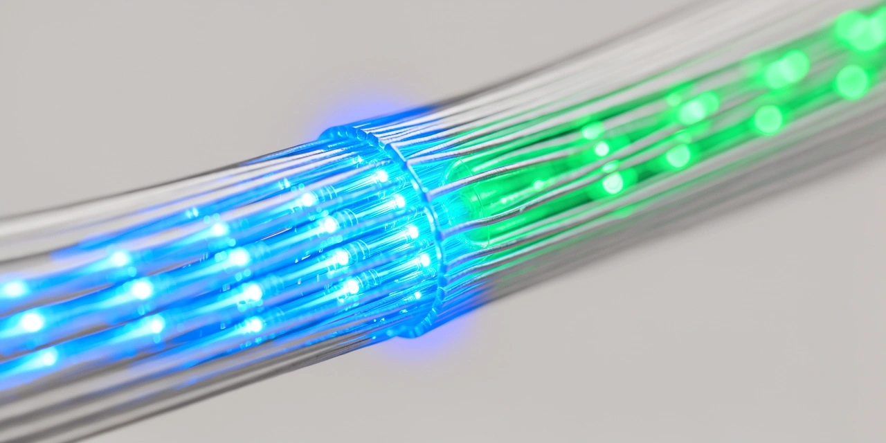 Fiber optic data transmission
